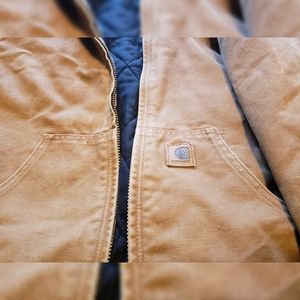 Carhartt quilted flannel lined jacket